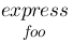 {express}under{foo} {express}under{foo}